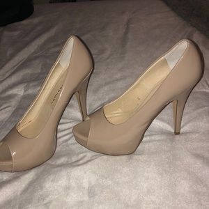 Cream stilettos